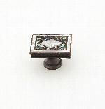 Schaub659-WPAvalon Bay Rectangular Knob 1-7/8 in. w/ Imperial Shell and White Mother of Pearl In