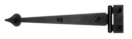 AcornAIJBQSpear Style Cabinet Strap Hinge 6-1/2 in. Flush Smooth Iron