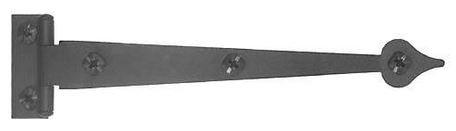 AcornAIKBQSpear Style Cabinet Strap Hinge 6-1/2 in. with 3/8 in. Offset Smooth Iron